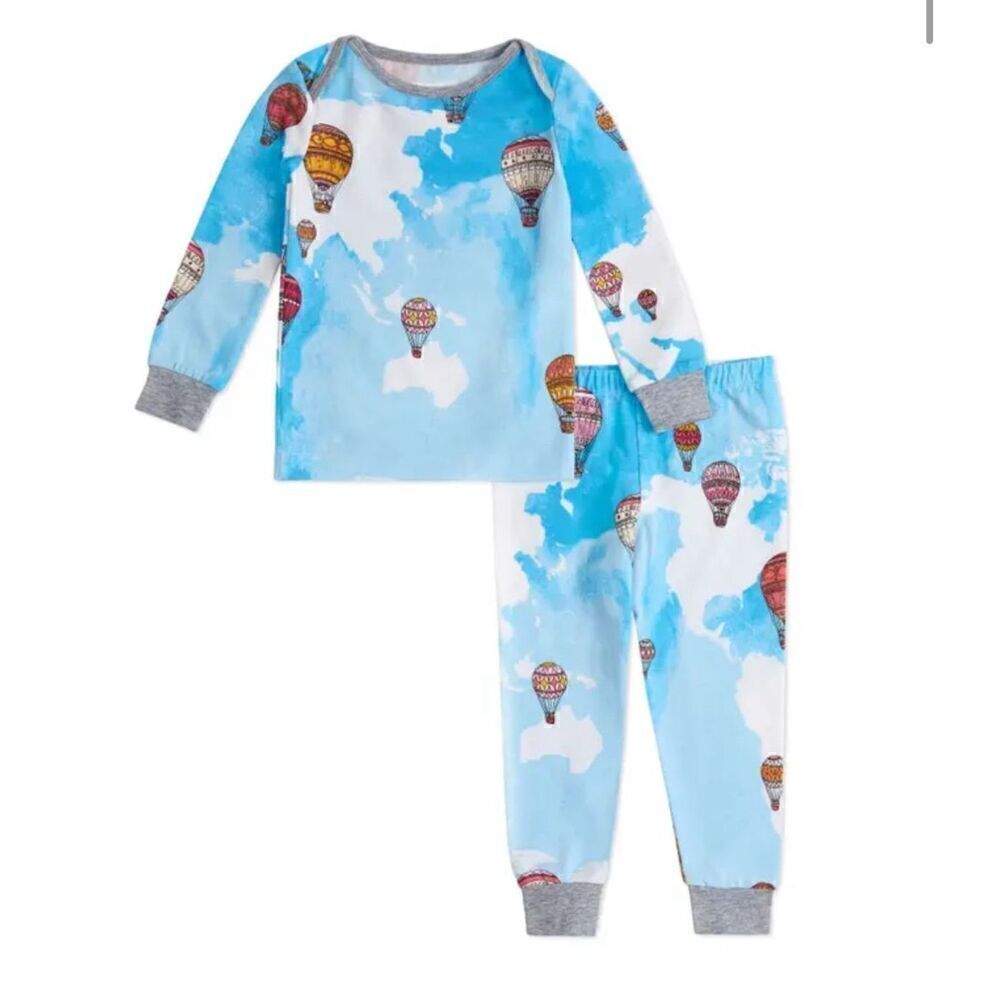 Bedhead 12-18 months Print Fitted Stretch Organic Cotton Two-piece Pajamas In Ta